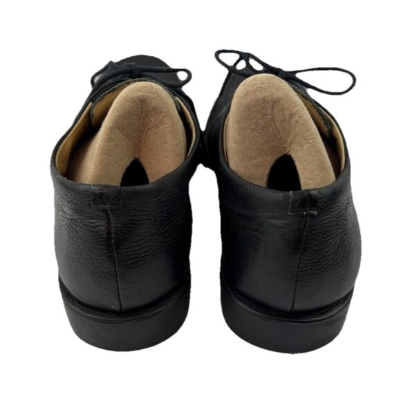 *Sandro Moscoloni Vinyard Shoes Mens 9.5D Black Pebbled Leather Loafer Lace Up main image 4